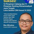 Eko Wiratno Apresiasi PCM dan PRM dari Klaten Lolos Seleksi CRM Award VI 2025